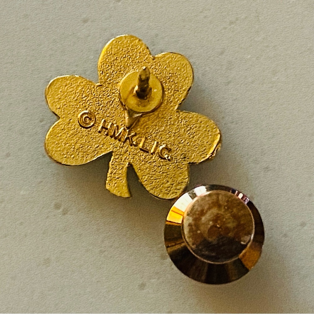 🙀☘️ St Patty Clover Pin ☘️ In Nice Pre 💚Condition ☘️ - Picture 4 of 16